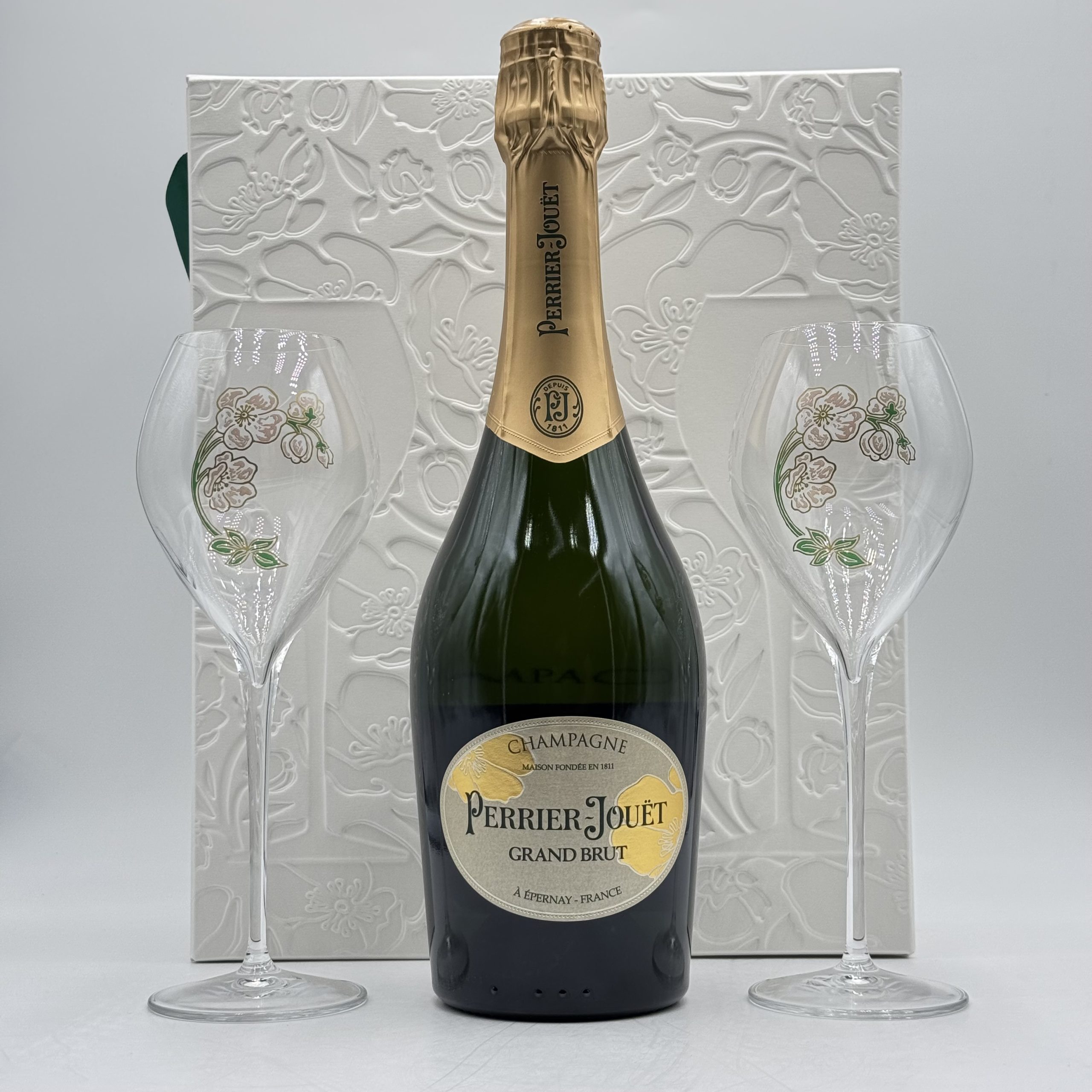 Perrier Jouet Grand Brut (Cofanetto con 2 calici) - Perrier Jouet